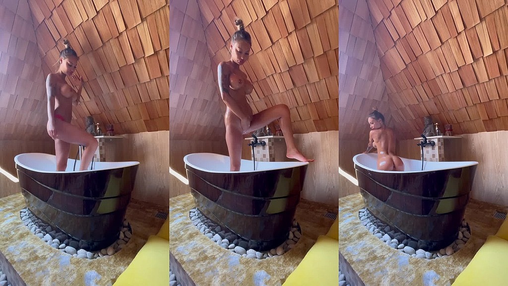 busty monika fox washes herself in bath (Monika Fox) busty monika fox washes herself in bath (Monika Fox)