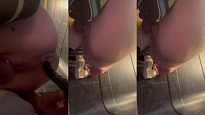 Anal gaped training extreme squirt