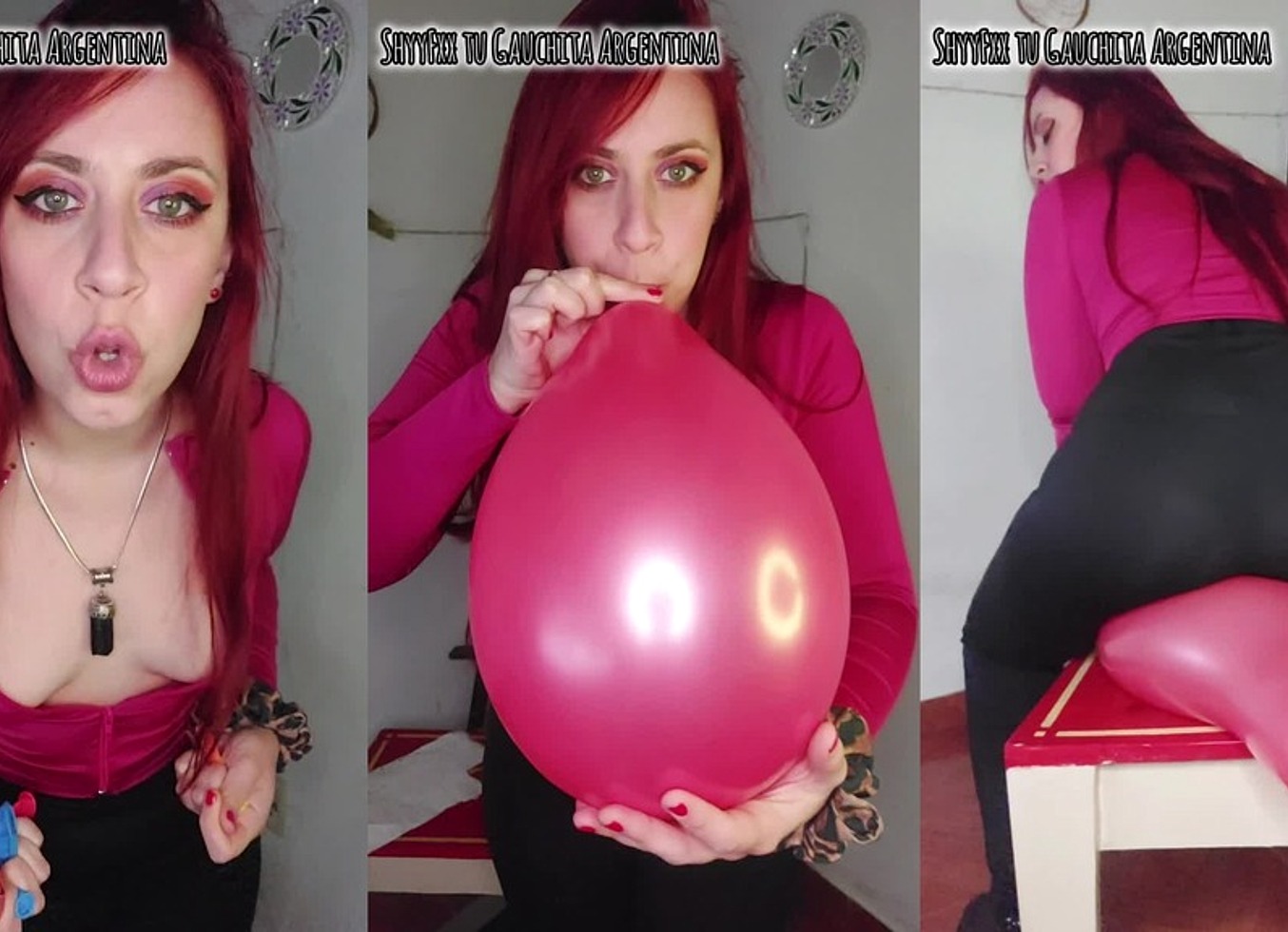 Tu Novia Descubre Tu Fetiche Por Los Globos Y Te Castiga Con Una Sesion Ruda!!