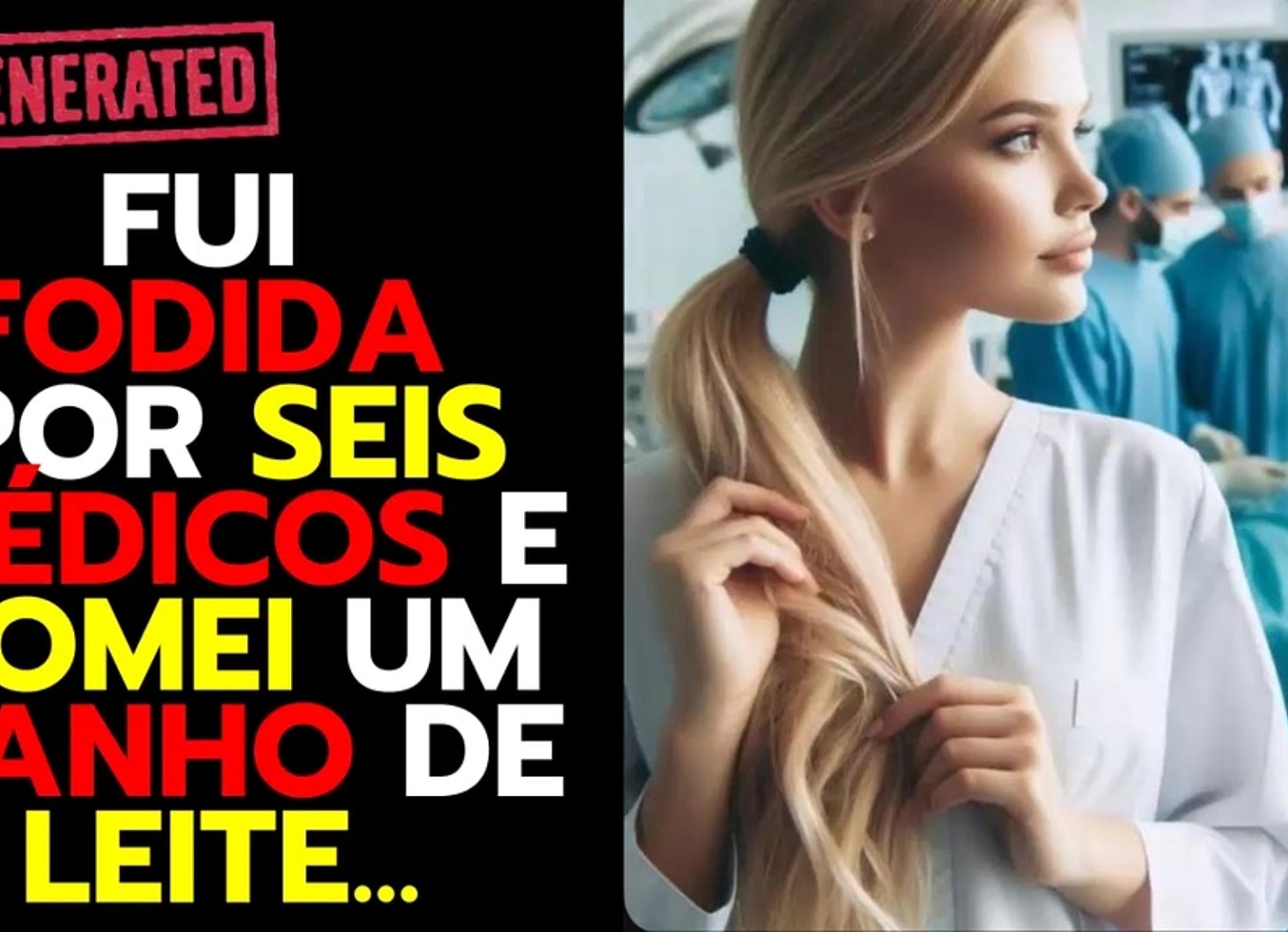 Seis Medicos Foderam Meu Cuzinho E Minha Buceta, Mamei Todos Eles E Ganhei Muito Leite! Eu Adorei