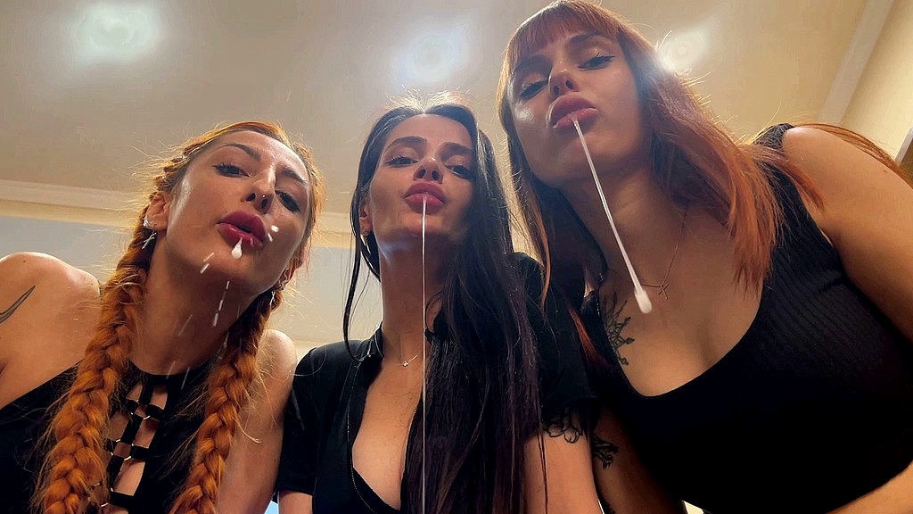 pov triple spitting femdom close-up from mistresses kira, sofi and agma (Mistress Sofi, Mistress Kira, Mistress Agma) pov triple spitting femdom close-up from mistresses kira, sofi and agma (Mistress Sofi, Mistress Kira, Mistress Agma)