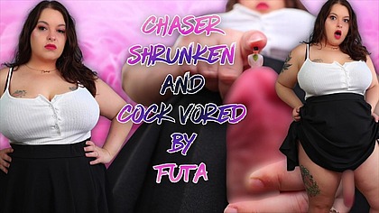 Chaser Shrunken and Cock Vored by Futa - Your Futanari GF Sydney Screams Shrinks You into a Tiny Man Before Punishing You by Feeding You to Her Big Futa Cock - Futanari Giantess, Penis Vore