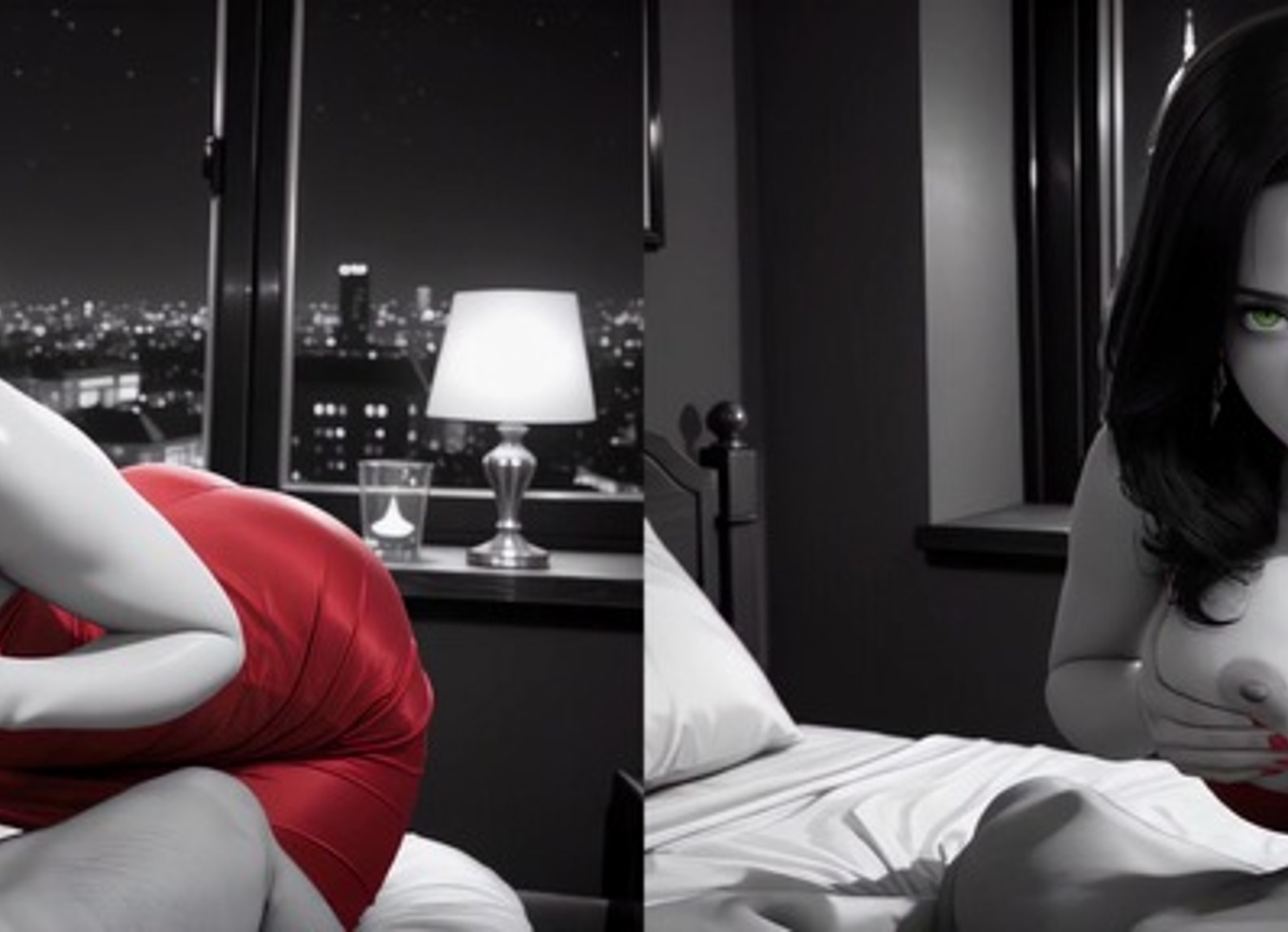 Neon Shadows (Side-By-Side VR) ~ AI-Generated