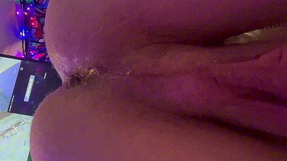 Anal fill Creampie ass drippage precum drip