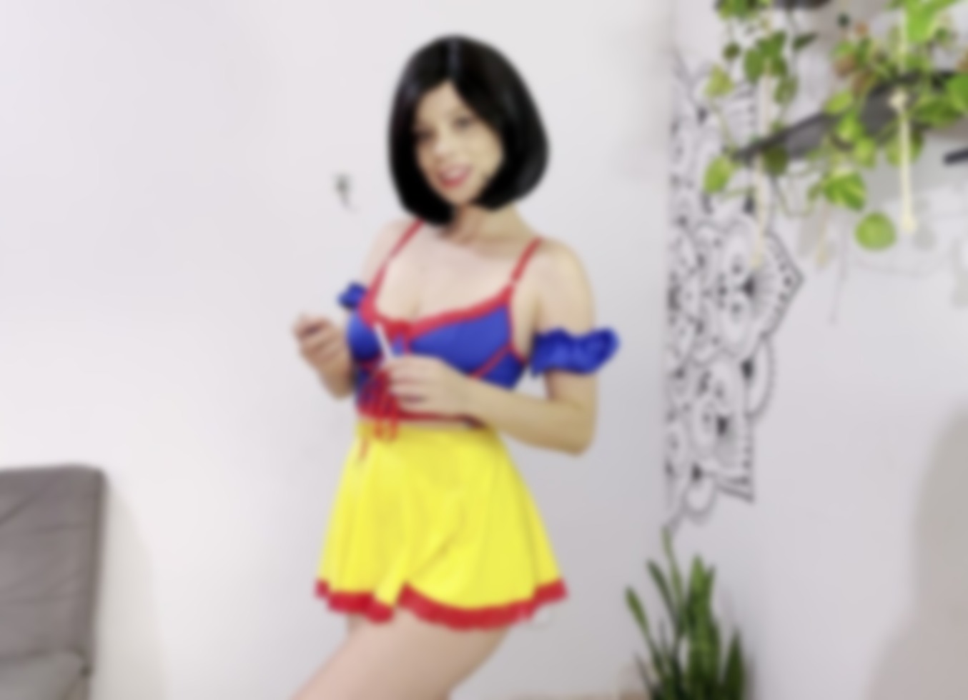 Snow White Smoking