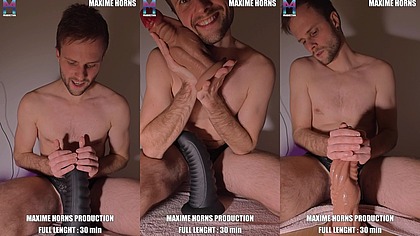 HUGE ANAL GAPING EXTREME ANAL TRAINING LACE THONG CHASTITY & GIANT TOYS