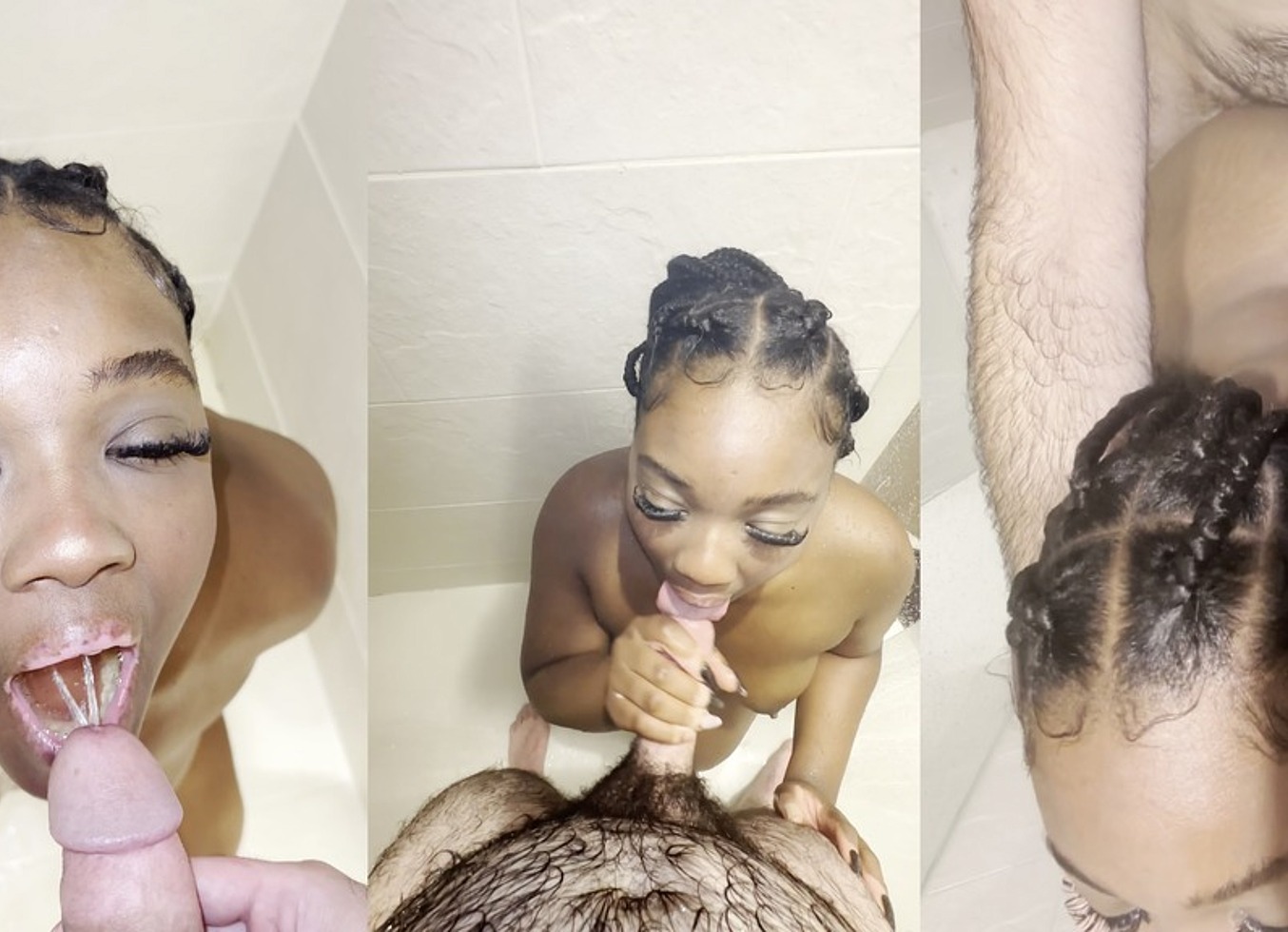 Thick Black Girl Drinks Piss From A Man She Just Met A Few Minutes Before! After She Gets Fucked & Receives Facial