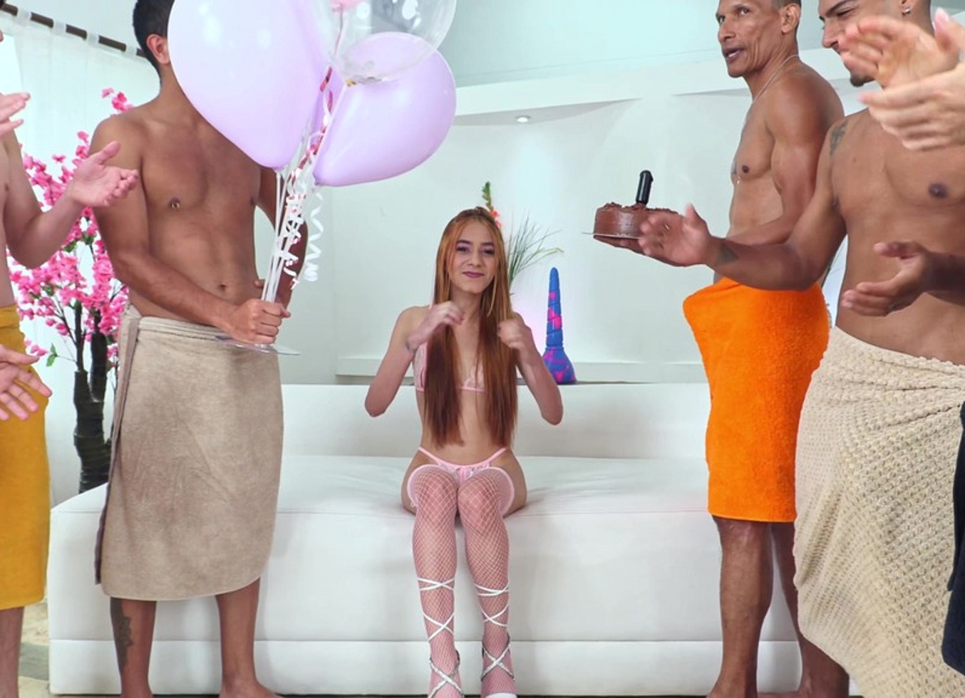 Happy Birthday Little Chloe. DAP. Full Anal. Cake + Cum