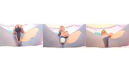 Squirting in my Grey leggings