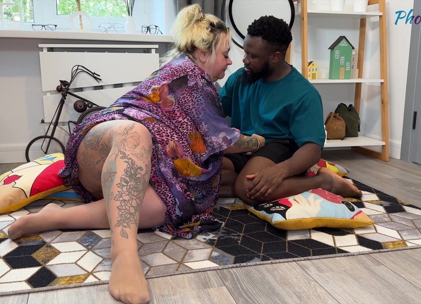 Plump MILF Woman Sleeps With Her First Black Guy And Lets Him Creampie Her