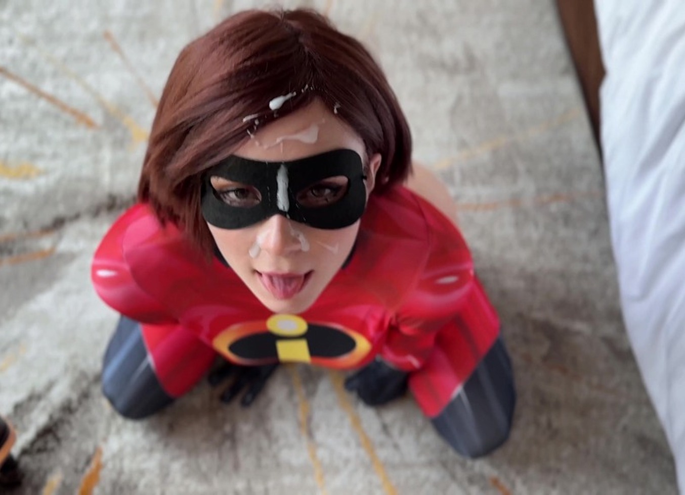Rough Sex and Deepthroat Till Facial with Elastigirl From the Incredibles POV - Hot Cosplay