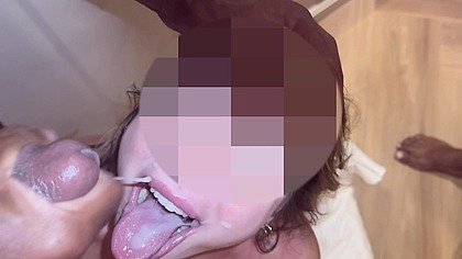 Double Black Bulls Destroyed My Holes in a Filthy DP & DPA Session While My Cuck Husband Watched and Cleaned Up