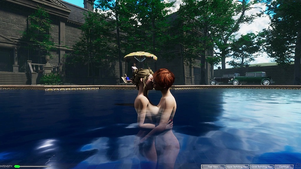 angels awakening 12 – nude swimming and lesbian kiss scene in a moonlit pool () angels awakening 12 – nude swimming and lesbian kiss scene in a moonlit pool ()