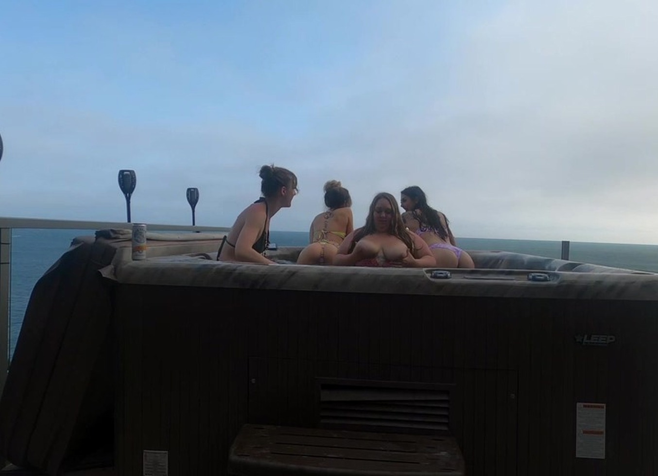 Babes Having Fun In Hot Tub