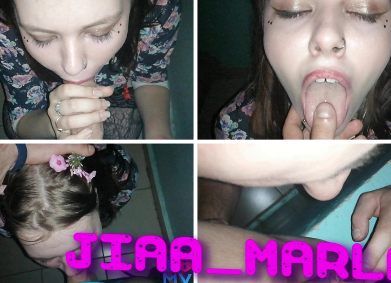 Quick Blowjob In The Entrance And Swallowed Cum In Her Mouth From Her Boyfriend