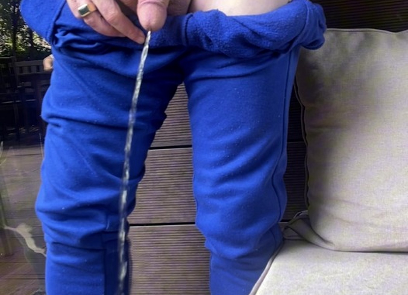 Pissing In A Glass In Front Of My Flatmate