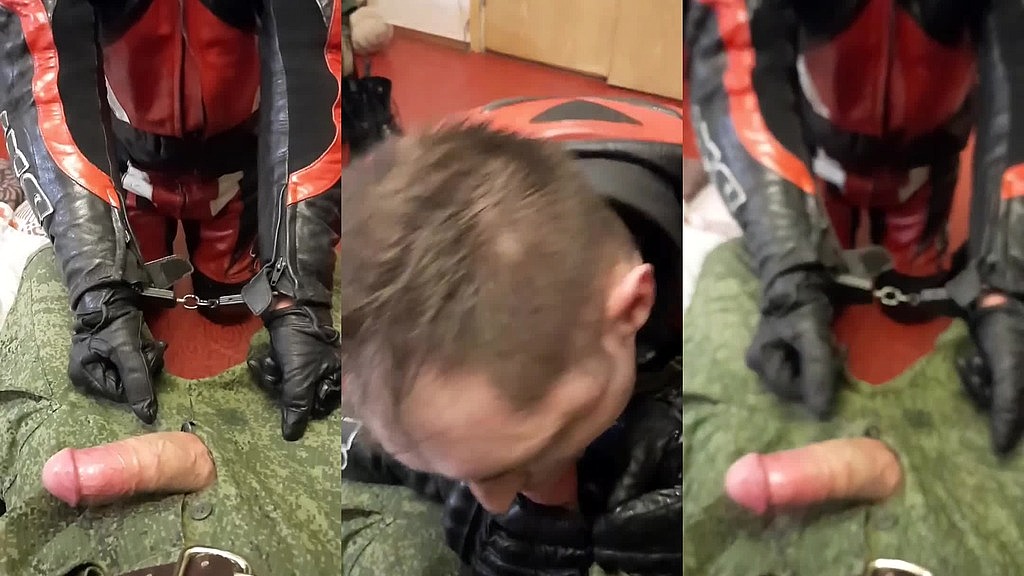 leather biker blowjob military man (RusKinkHunk,Sirius) leather biker blowjob military man (RusKinkHunk,Sirius)