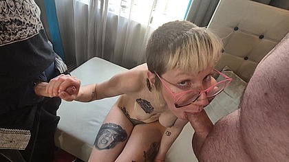 Rosa Rosebud Video Bundle - POV Double Blowjob & Piss Drinking Slut