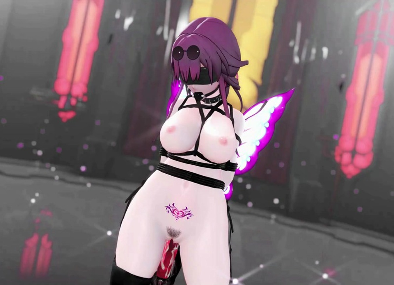 Honkai Star Rail Kafka Hentai Bondage Dance Insect Sex Mmd 3D Purple Wings