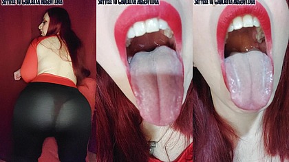 Otro FETICHE GOLOSO de MI COMUNIDAD! FETICHE DE LENGUA Y LEGGINS!