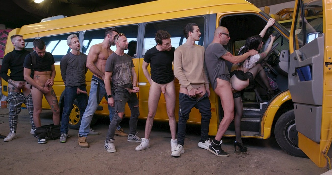A librarian in the bus, Anna de Ville 9on1, BWC, ATM, DAP, Big Gapes, Monster ButtRose, Swallow GIO2282