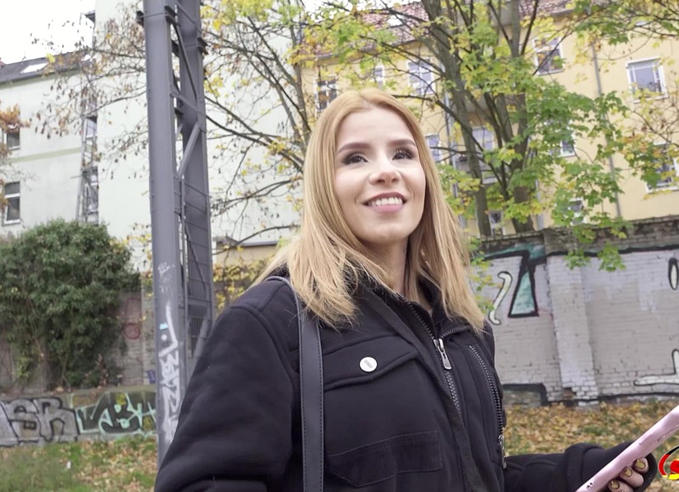 German Scout - Deep Anal Sex Casting For Skinny Colombian Teen Ashley Rose At Pick Up