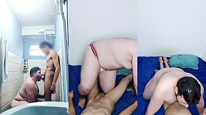 Previa - Novinho Motoboy Dotado e Twink Fodendo o Gordo Safado (TRILOGY)