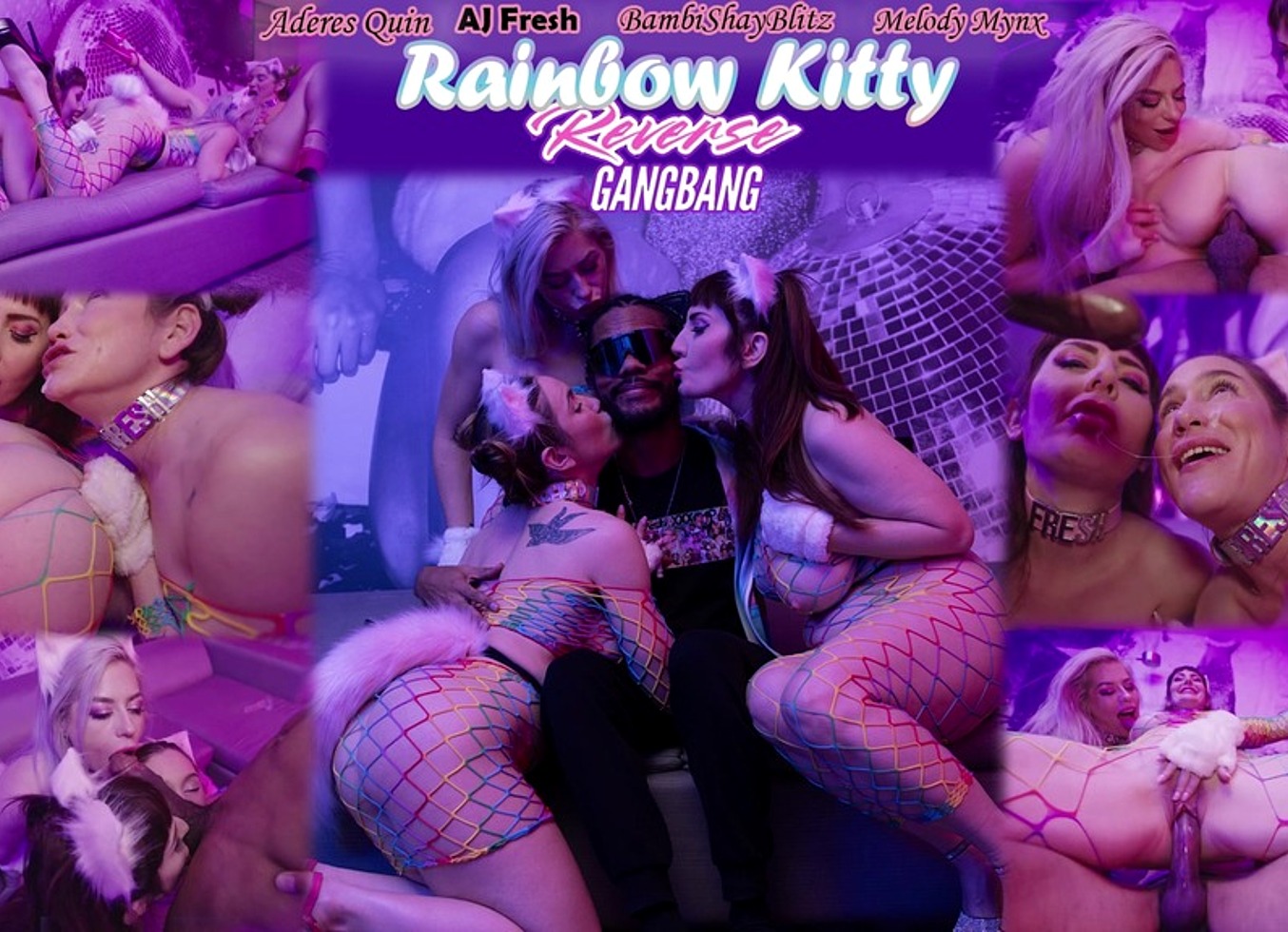 Rainbow Kitty Reverse Gangbang