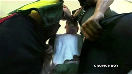 3 hard sex domiantion in sneaker and leather fetish outfits