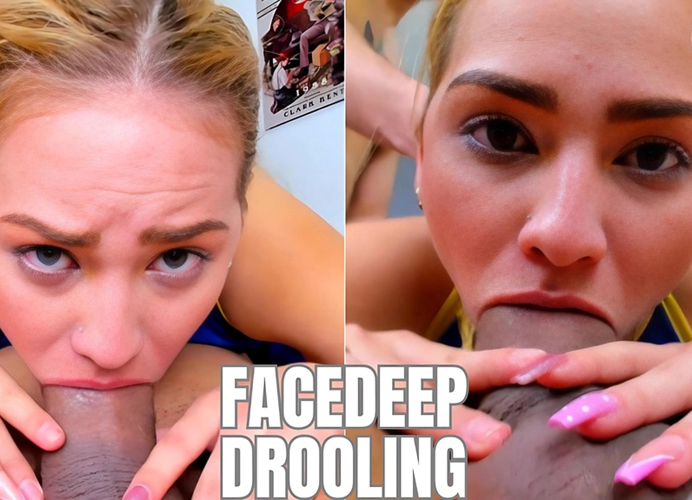 Beautiful Blonde Eyed Girl Buries Herself In That Cock