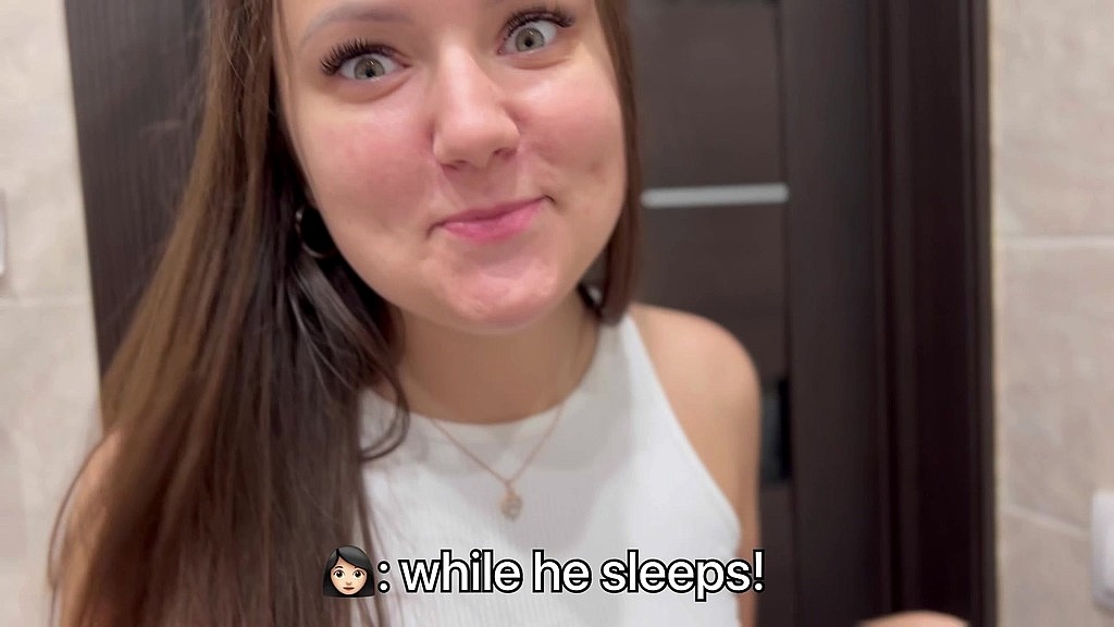 while my friend is sleeping, i fuck his slutty wife in the bathroom (Anna Angel, Devil) while my friend is sleeping, i fuck his slutty wife in the bathroom (Anna Angel, Devil)