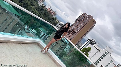 Skinny Isabella bell. 2 on 1 interracial. Hard and fast fucking . Gape asshole