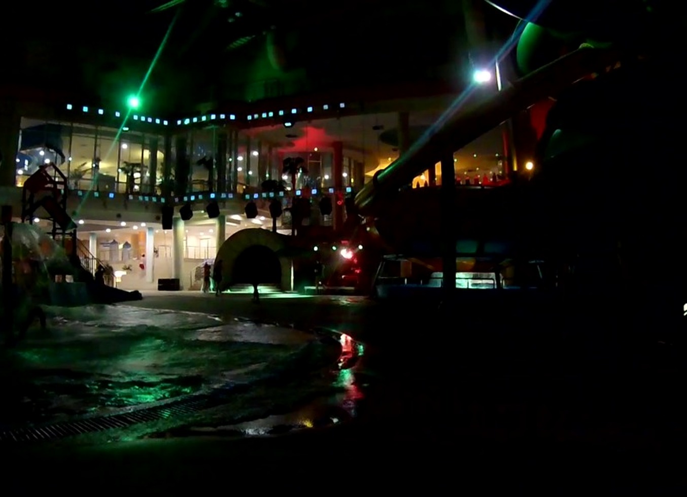 Sex At A Water Park Party At Night