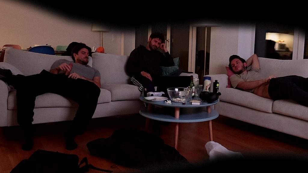 Straight Friend Jerks Off With Gay Couple - Real Amateur