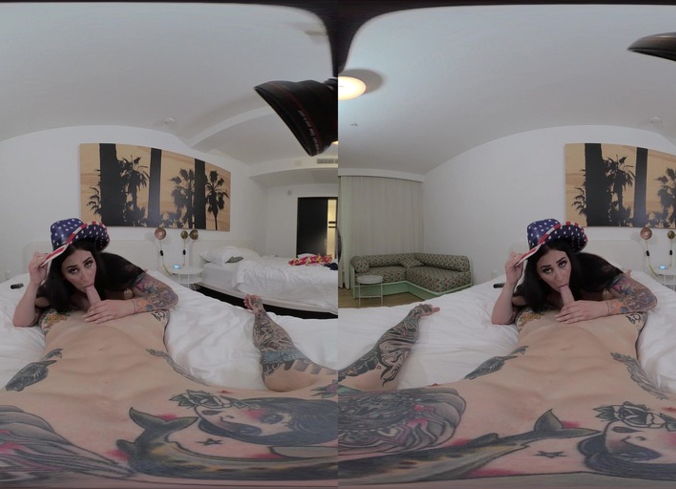 Deepthroating Dean's Huge Cock, Avalon Mira Gagging & Drooling!