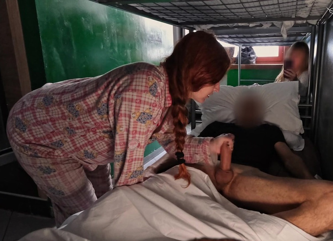 Hostel Mixed Room: Two Sluts, One Room, a Lot of Cum