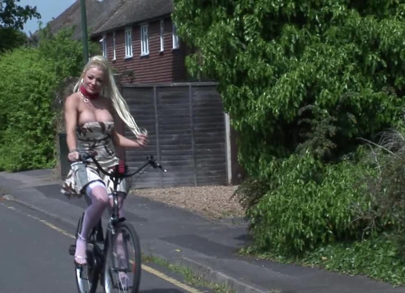 Horny Blonde Bicycler Gets Fucked By Mechanic