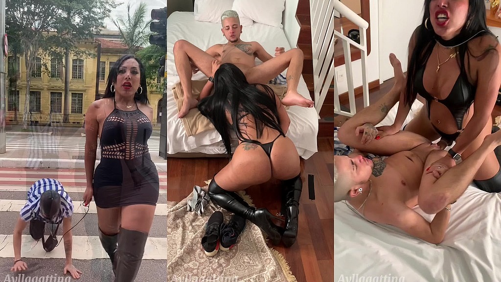 travesti do pauzao arrastando seu submisso homem trans pela paulista e deixando ele com a buceta bem arromba (Aylla Gatinna) travesti do pauzao arrastando seu submisso homem trans pela paulista e deixando ele com a buceta bem arromba (Aylla Gatinna)