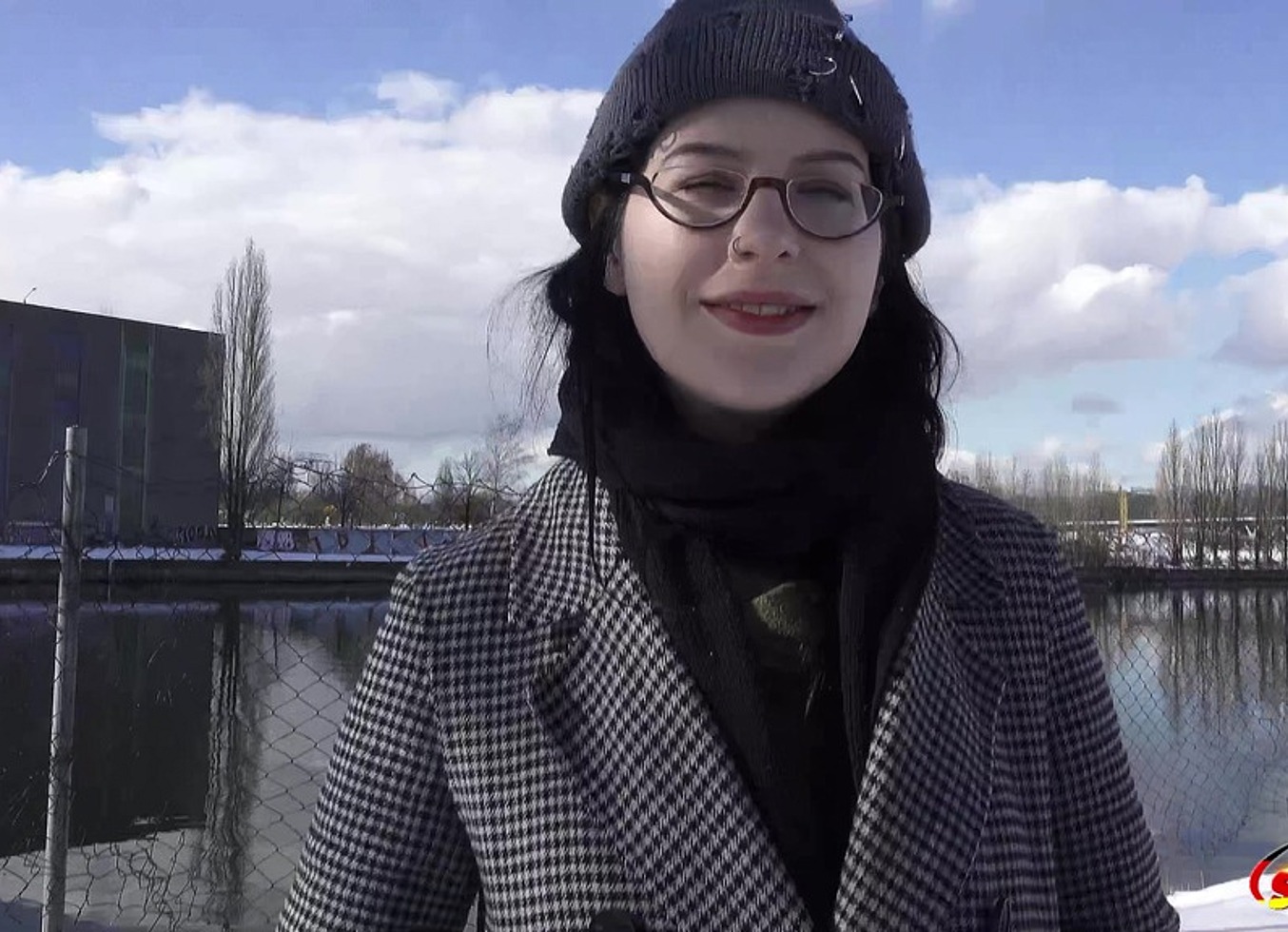 German Scout - Black Hair Pawg Glasses Girl Melli Venom Pick Up For First Casting Fuck In Berlin