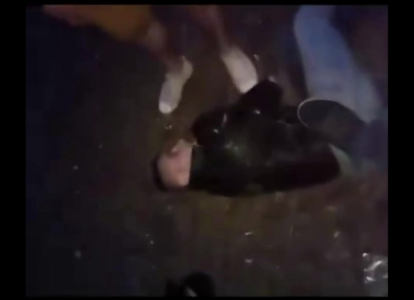 2 Chav Guys Bully Kick Spit And Piss On Guy In Leather And Jeans