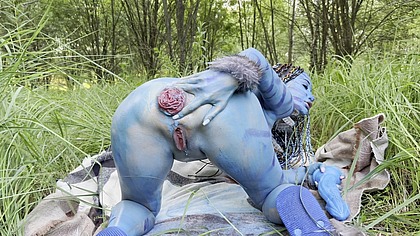 Avatar Monika Fox Big Prolapse, Hard Dildo Anal And Pussy Fuck, Squirt In Nature
