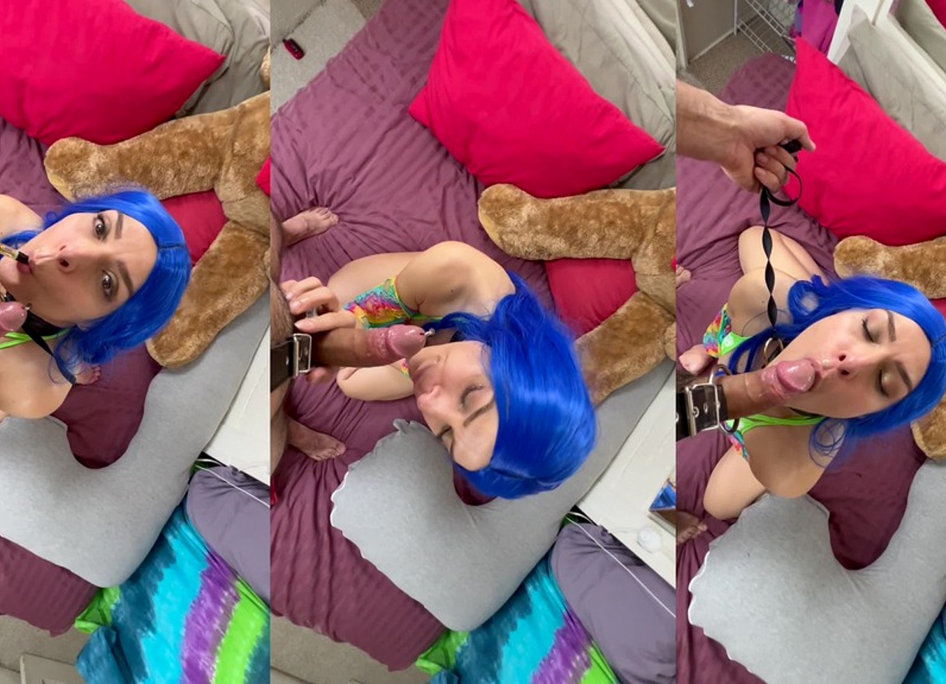 Egyptian Nights: A Blue-Haired Girl's Nile Adventure