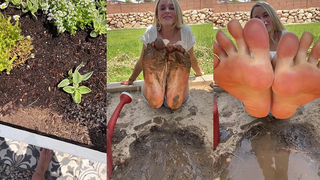 barefoot gardening on a nice spring day wit hot blonde emma hix (Emma Hix) barefoot gardening on a nice spring day wit hot blonde emma hix (Emma Hix)