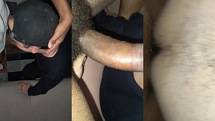 Porra NEGAO, vai rasgar meu buraco, e enche minha bunda lisinha de porra!