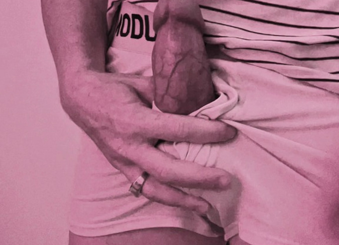 Playing With Big Thick Cock In Undies And Then Take It Out