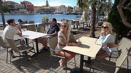Tantalizing Tourists Chapter 1: Blonde BFFs Candee Licious And Shalina Devine Enjoy a Day by the Pool