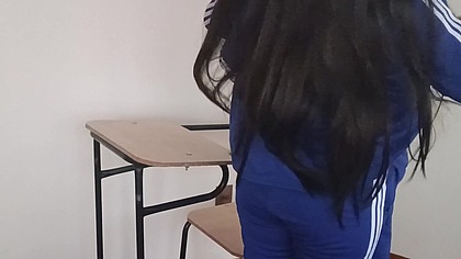 Video of a STUDENT PENETRATED by a Classmate in the CLASSROOM at Night! Student with NICE TITS!! They Agreed to Meet After School! Public Sex! Homemade Video! (SHEER COMPLETE)