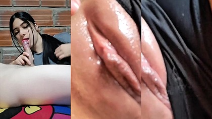 Le doy una gran mamada a mi companero