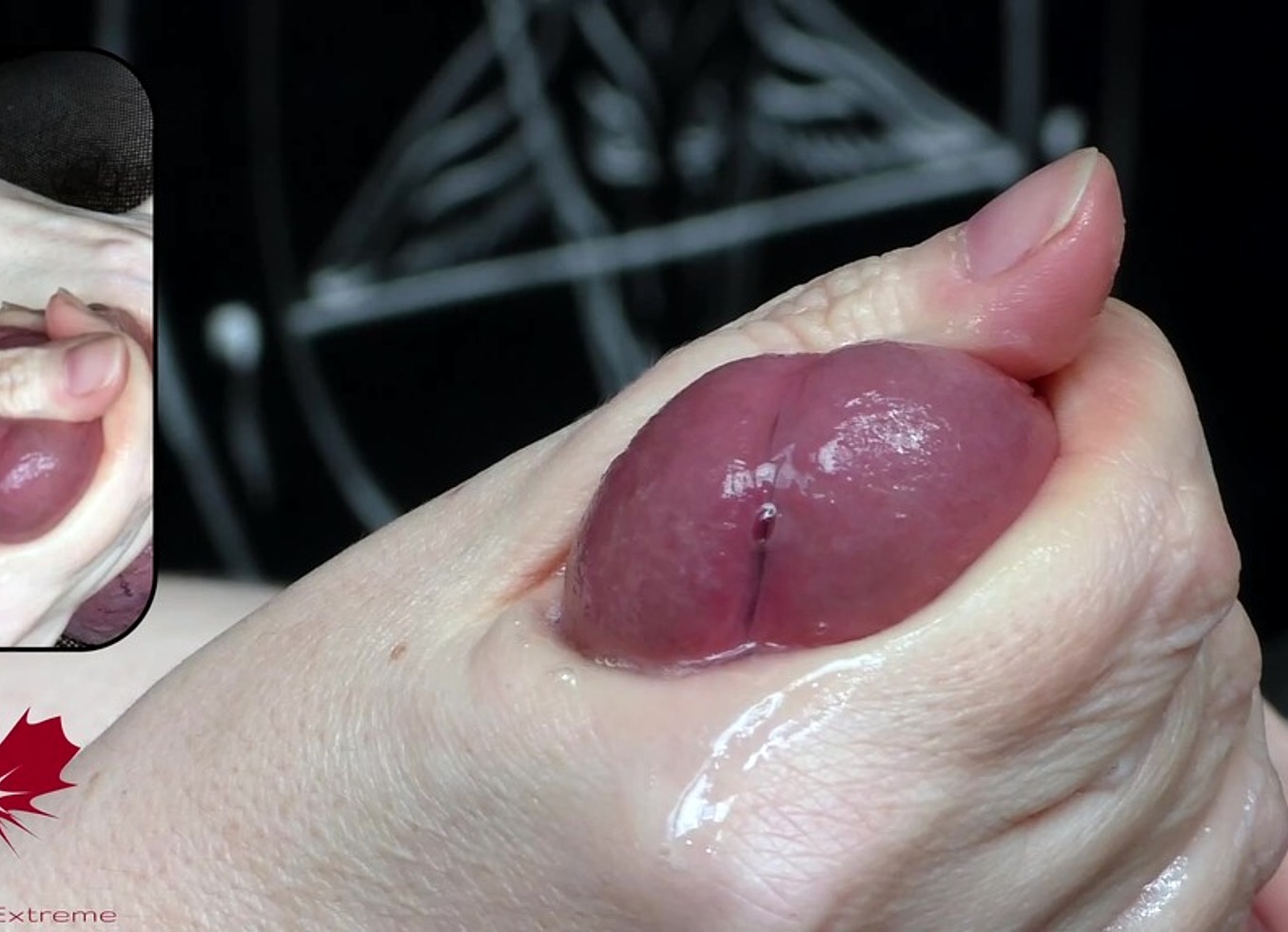 Closeup Of Stroking, Cumming And Pot