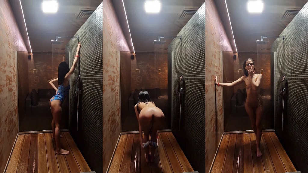 sotto la doccia nella spa 1 (Exotic_brunettee) under the shower in the spa 1 (Exotic_brunettee)